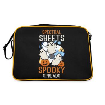 Feuilles spectrales Spooky Spreads effrayant - Sac Retro - noir/or - Dos