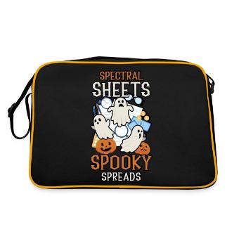 Feuilles spectrales Spooky Spreads effrayant - Sac Retro - noir/or - Dos