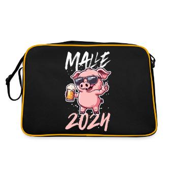 Malle 2024 Party Sau Majorque - Sac Retro - noir/or - Dos