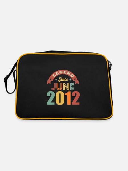 Anniversary 10 years legend born in June 2012 - Retro Bag - black/gold - Back