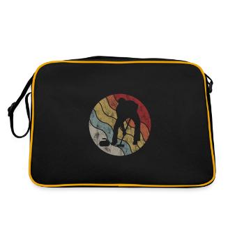 Curling sur glace Curling Retro Cadeau - Sac Retro - noir/or - Dos
