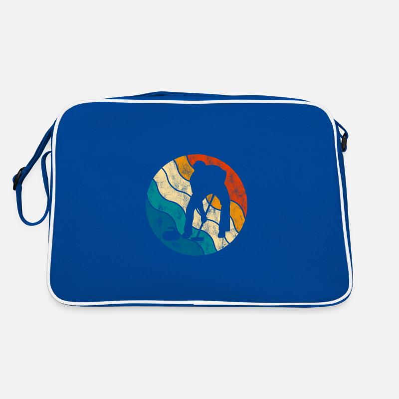Eis Curling Curler Eisstockschießen Retro Geschenk Retro Tasche