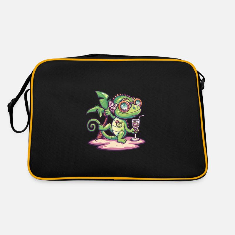 Chameleon Summer Vacation Retro Bag