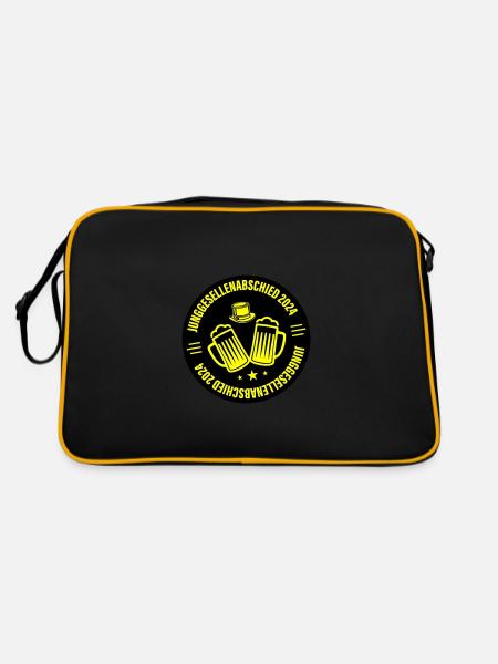 Enterrement de vie de garçon 2024 - Sac Retro - noir/or - Dos