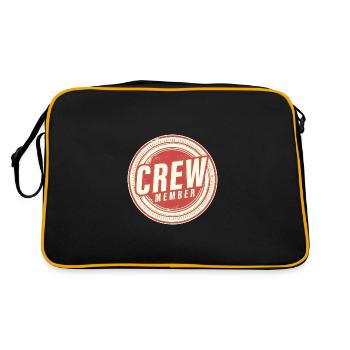 Crew Member - Retro Bag - black/gold - Back