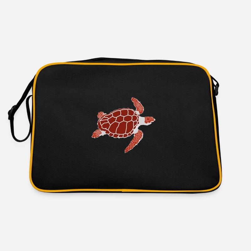 Schildkröte (rot) Retro Tasche