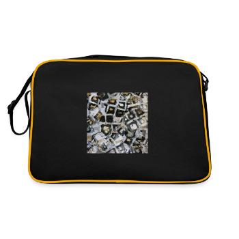 Pattern - Retro Tasche - Schwarz/Gold - Hinten