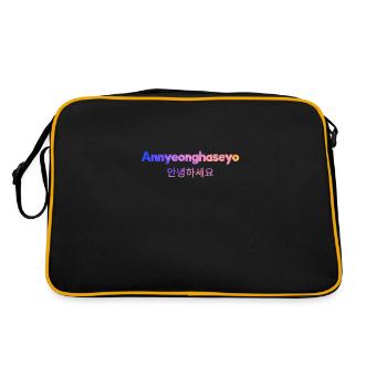 Korean Language Welcome - Retro Bag - black/gold - Back