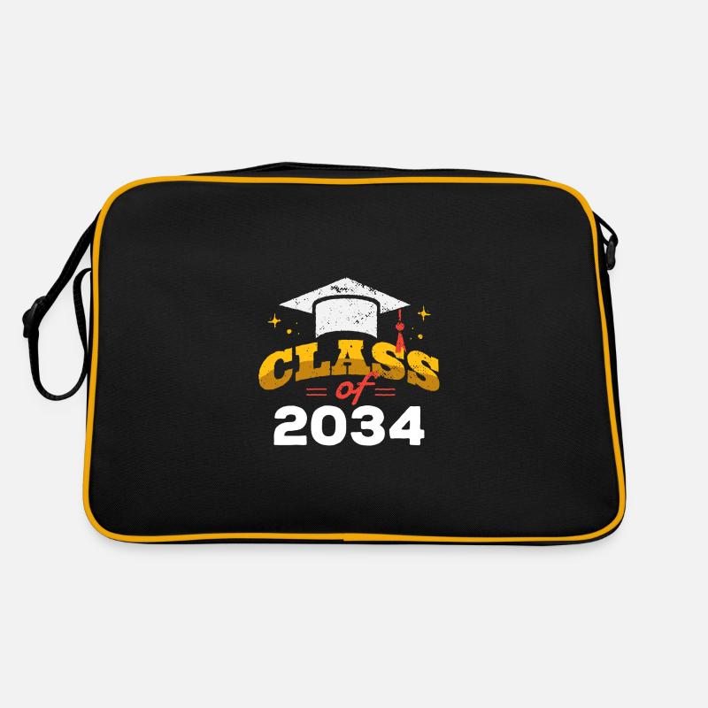 Classe de 2034 Citation drôle Prototype de diplômé pré-K Sac Retro