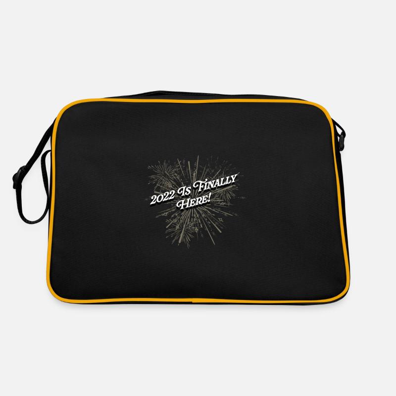 2022 ist endlich hier eine schöne Neujahrsparty Pa Retro Tasche