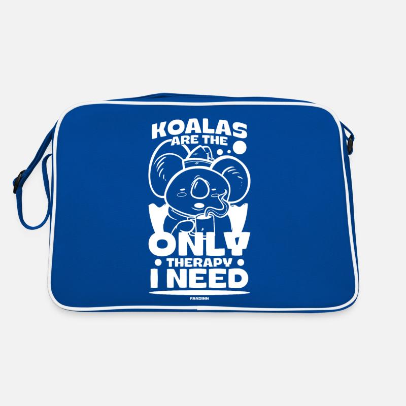 Koala mit Kaffee und Tee Geschenkidee Retro Tasche