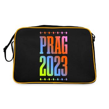 Prague 2023 - Retro Bag - black/gold - Back