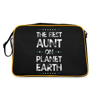 Meilleure tante disant - Sac Retro - noir/or - Dos