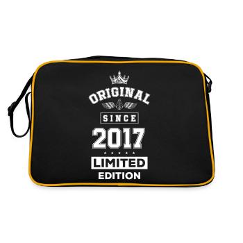 2017 limited edition Geburtstag - Retro Tasche - Schwarz/Gold - Hinten
