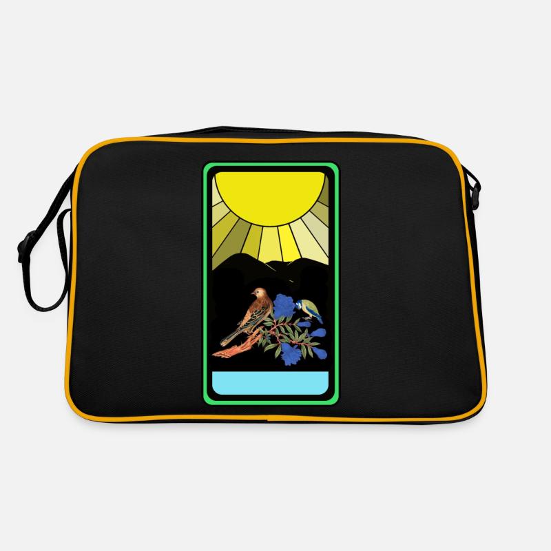 Sun, Nature, Bird Retro Bag