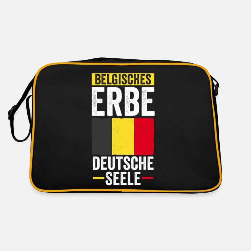 Belgian Belgian German Heart Belgium Retro Bag
