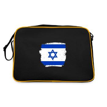Israël Vintage Drapeau Israélien - Sac Retro - noir/or - Dos