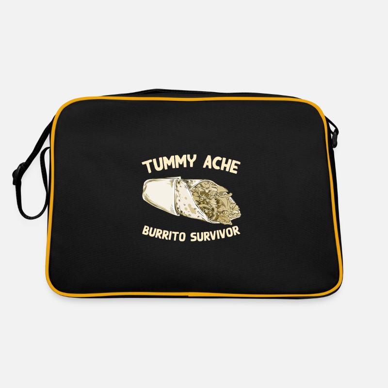 Mal de ventre Burrito Survivant Drôle de nourriture préférée Sac Retro