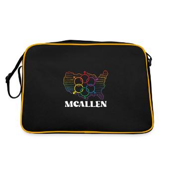 McAllen Pride Month Pride Flag LGBT Community LGBT - Retro Bag - black/gold - Back