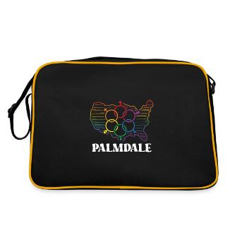 Palmdale Pride Month Pride Flag LGBT Community LGB - Retro Bag - black/gold - Back