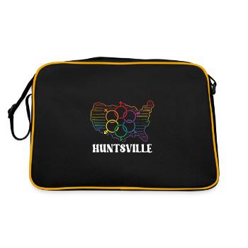 Huntsville Pride Month Pride Flag LGBT Community L - Retro Bag - black/gold - Back