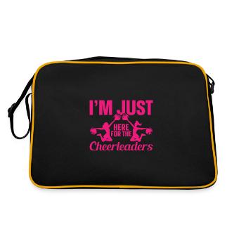 Je suis juste là pour les pom-pom girls - Sac Retro - noir/or - Dos