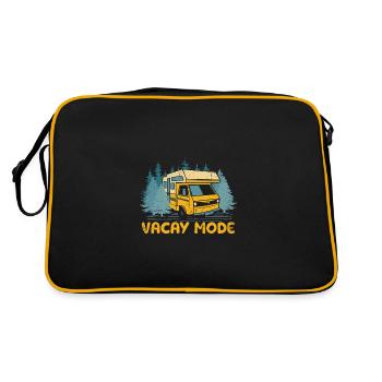 Vacay Mode Touriste Visiteur Voyage Voyage Vacances - Sac Retro - noir/or - Dos