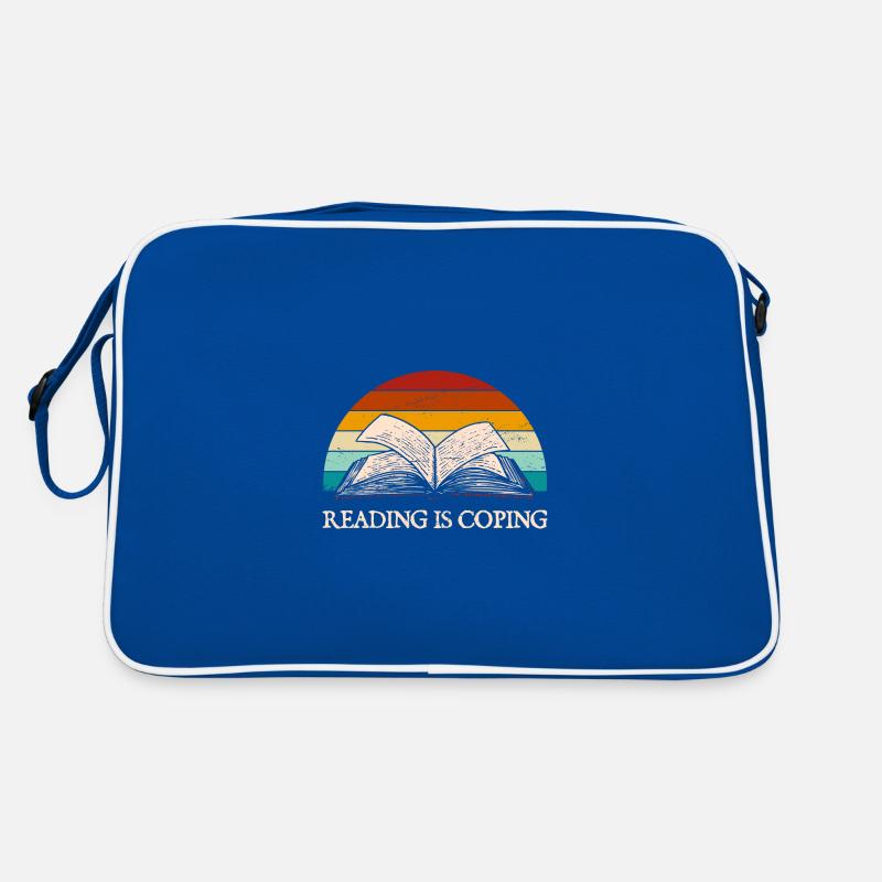 Reading is coping with an introverted book love Retro Bag