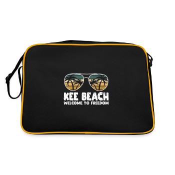 Kee Beach Welcome to Freiheitserlaub - Retro Bag - black/gold - Back
