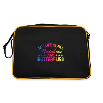 Fier frère de la diplômée 2022 Tie Dye Senior 22 - Sac Retro - noir/or - Dos
