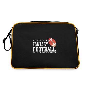 Fantasy Football Hall of Fame Champ Draft Football - Retro Bag - black/gold - Back