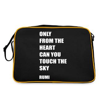 Heart and Sky - Retro Bag - black/gold - Back