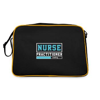 Vintage Nurse School Future Nurse Practitioner - Retro Bag - black/gold - Back