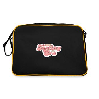 In My Testing Era Testing Day School Teaching - Retro Tasche - Schwarz/Gold - Hinten