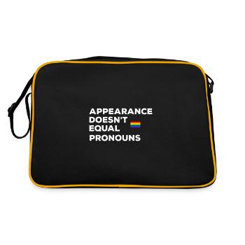 Appearance-no same pronouns - Retro Bag - black/gold - Back