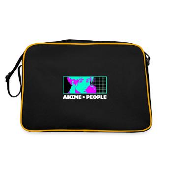 Anime more than humans introverted manga -aso - Retro Bag - black/gold - Back