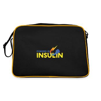 Insulin-driven diabetes awareness - Retro Bag - black/gold - Back