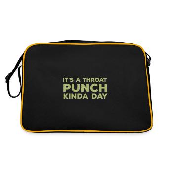 Funny quote, it's a throat hit, kind of T - Retro Bag - black/gold - Back