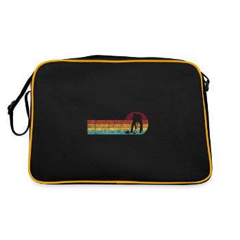 Curling sur glace Curling Retro Cadeau - Sac Retro - noir/or - Dos