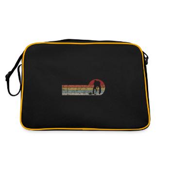 Curling sur glace Curling Retro Cadeau - Sac Retro - noir/or - Dos