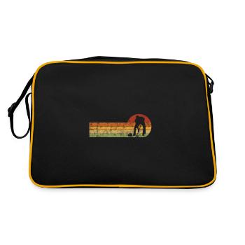 Curling sur glace Curling Retro Cadeau - Sac Retro - noir/or - Dos