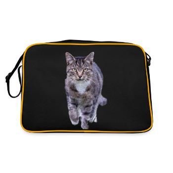 chat - Sac Retro - noir/or - Dos