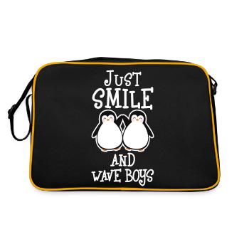 Pingouins juste sourire et wave boys - Sac Retro - noir/or - Dos