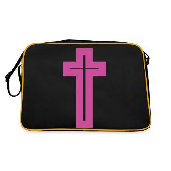 croix chrétienne - Sac Retro - noir/or - Dos