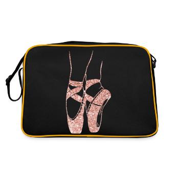 Ballerina Ballet Chaussures Cool Toe Dancing Punchline - Sac Retro - noir/or - Dos