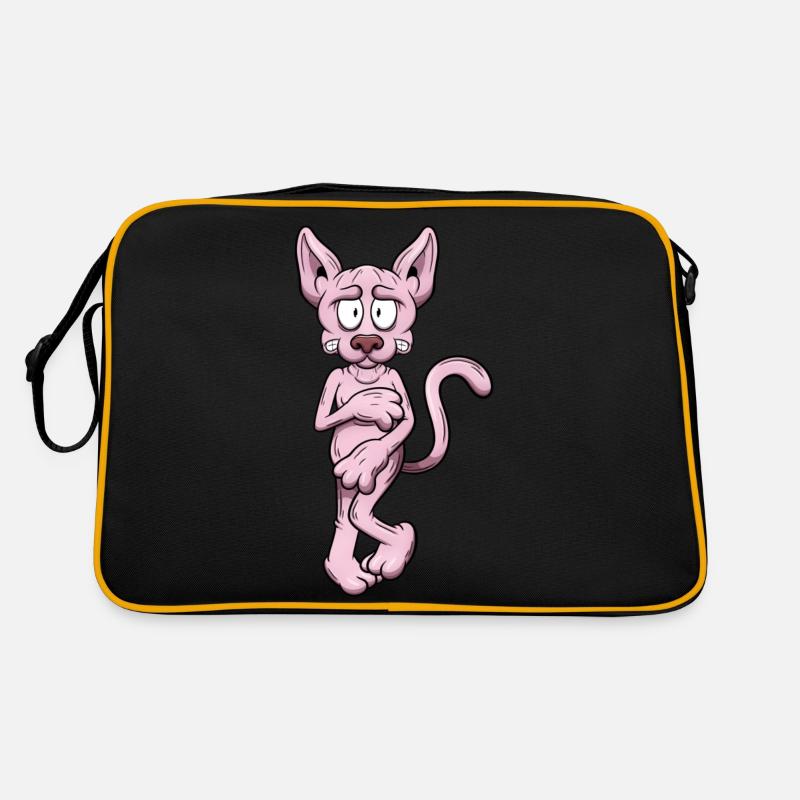 Chat Sphynx nu Sac Retro