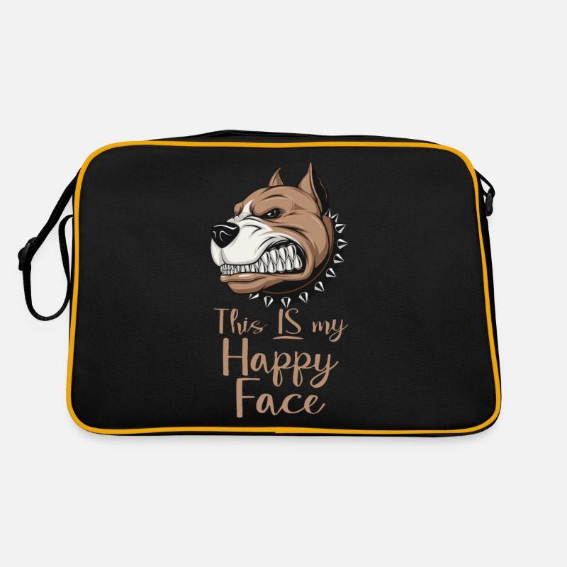 Angry face face angry Swedish Swedish dog Retro Bag