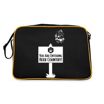 Entrer dans le pays de la bière - Sac Retro - noir/or - Dos
