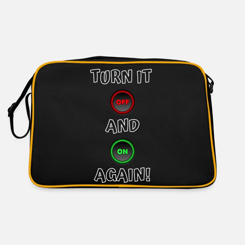 Turn it off and on again Retro Bag