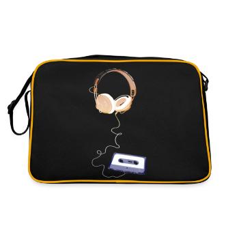 Sound Waves Music blues pop rock dance Hard Rock - Retro Bag - black/gold - Back